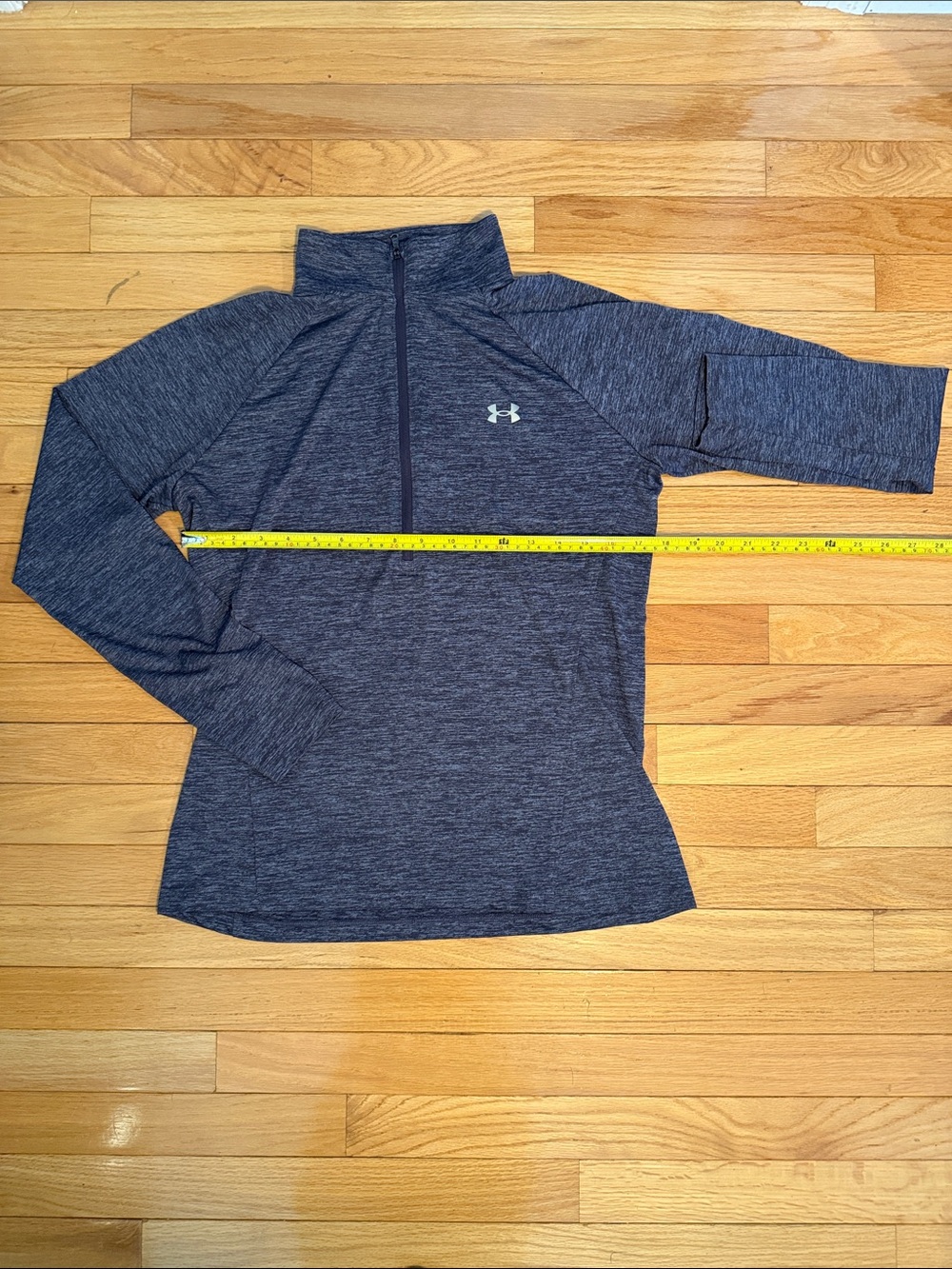 Under Armour Heather Navy Heather 1/2 Zip Performance Pullover